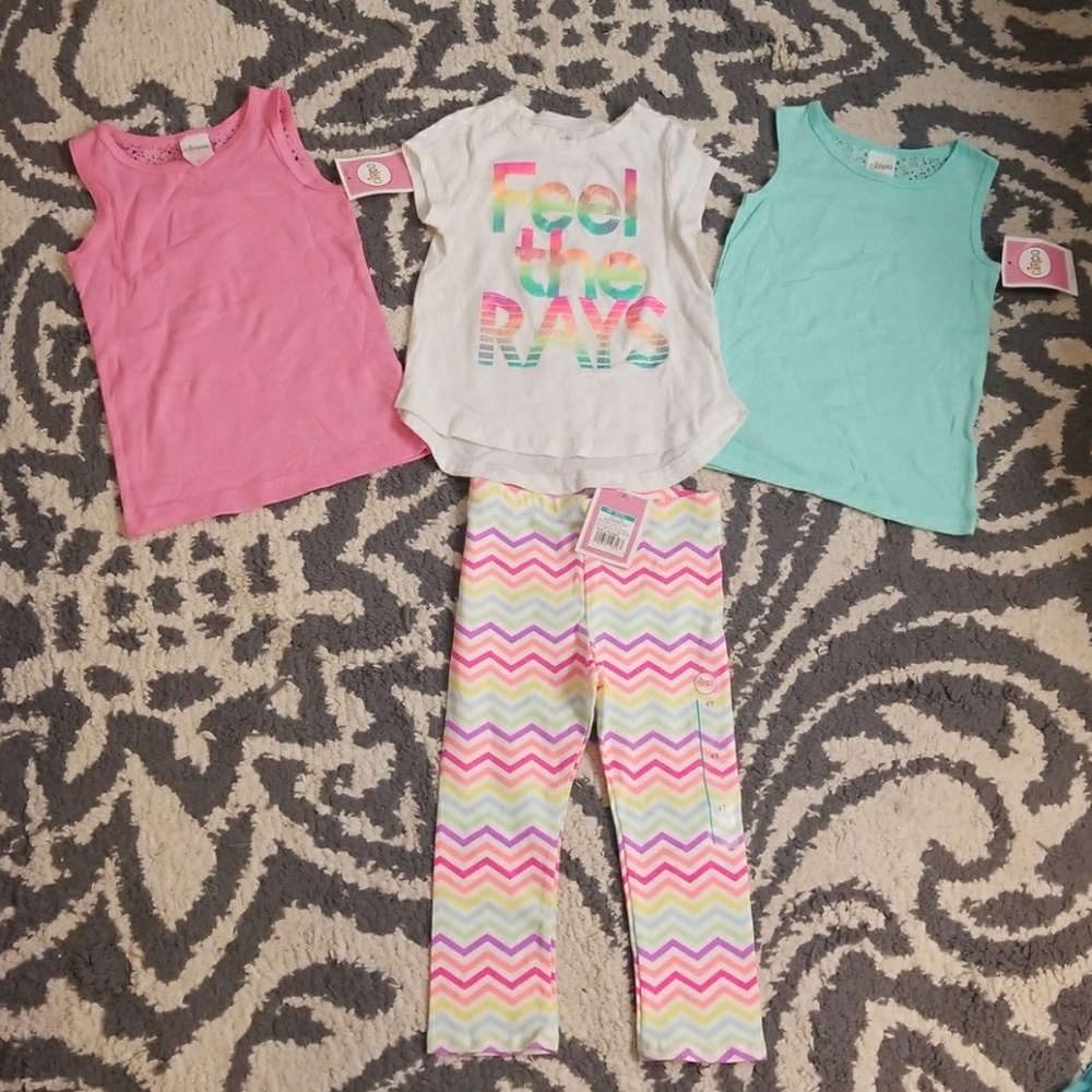 NWT 3 shirts and 1 leggings